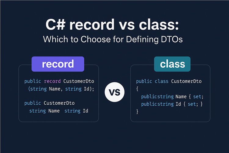 C# record vs class: DTO Tanımlarken Hangisini Tercih Etmeliyiz? title=