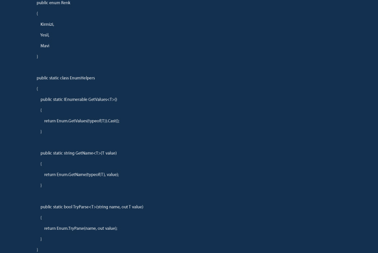Enum Helpers: Daha Kolay Enum İçin title=